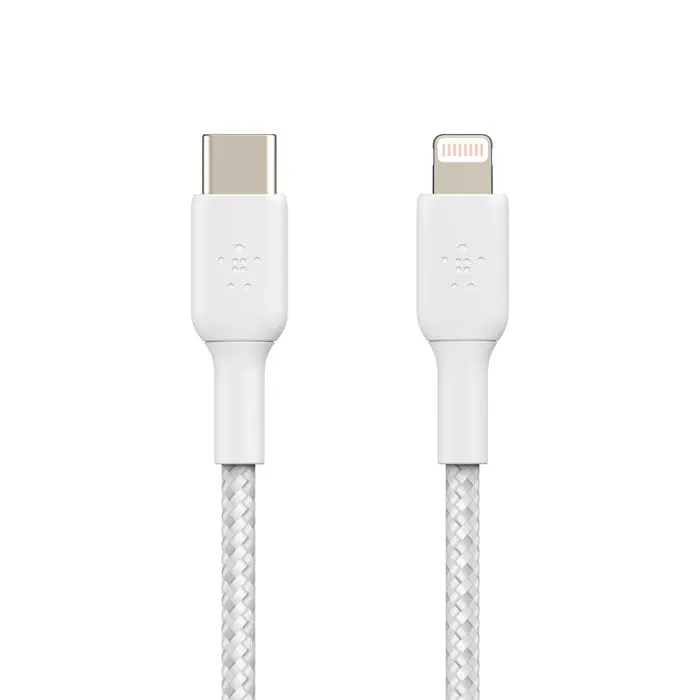 CABLE PARA CELULAR BELKIN USB-C TRENZADO 1M BLANCO, vista 2